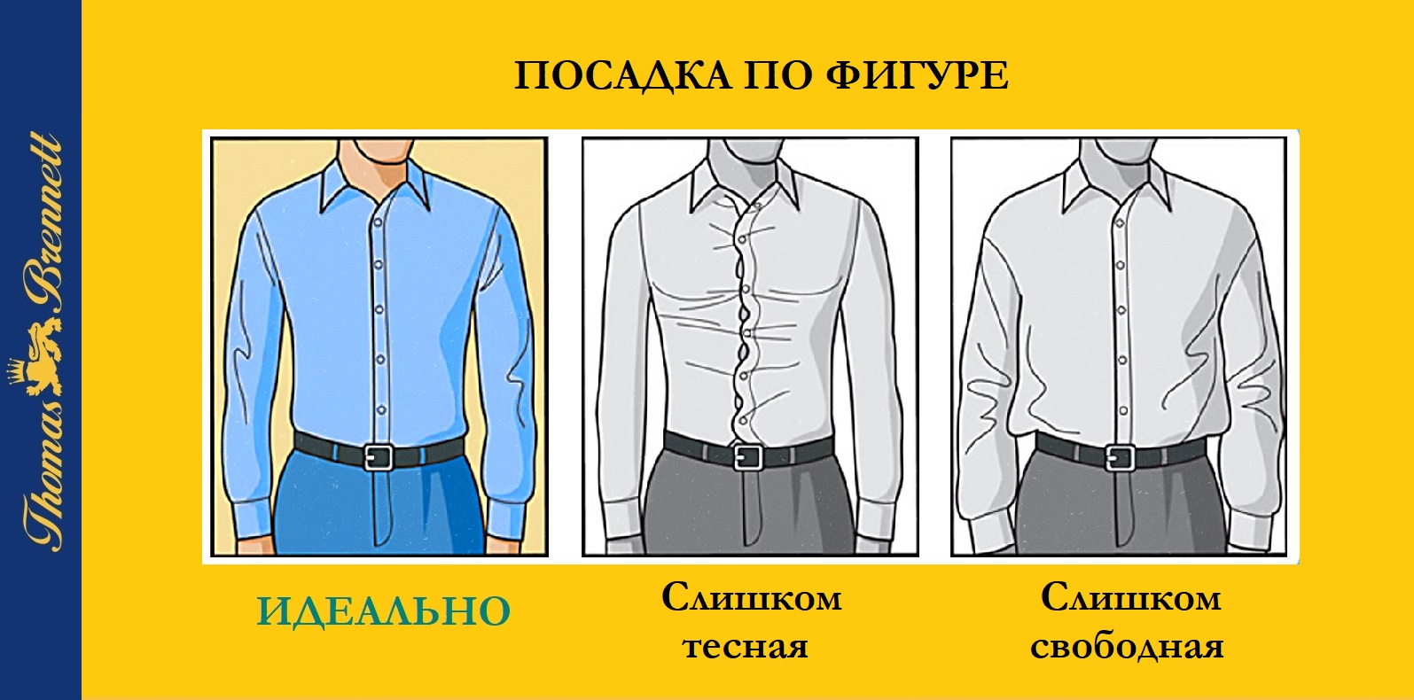 Размеры для мужских рубашек