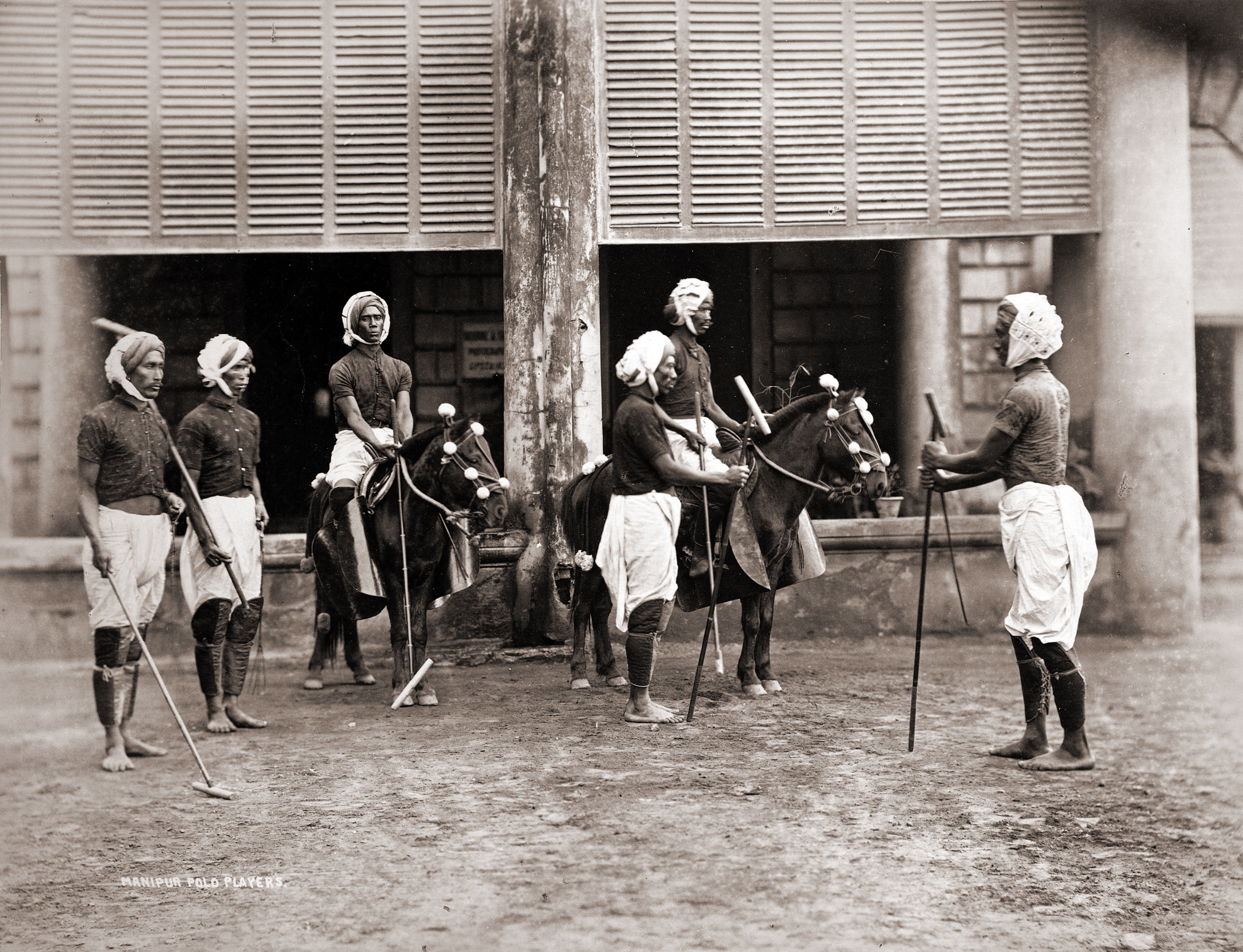 Игроки в поло Индия XIX век