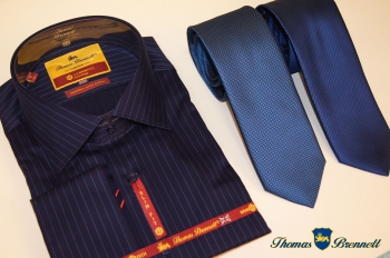 Мужская синяя рубашка (сорочка) производства Италия купить оптом и в 
розницу в
наличии со склада в Москве интернет-магазин