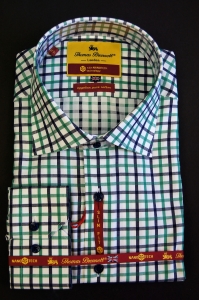 Мужская рубашка (сорочка) в клетку производства Италия купить оптом и в 
розницу в наличии со склада в Москве интернет-магазин